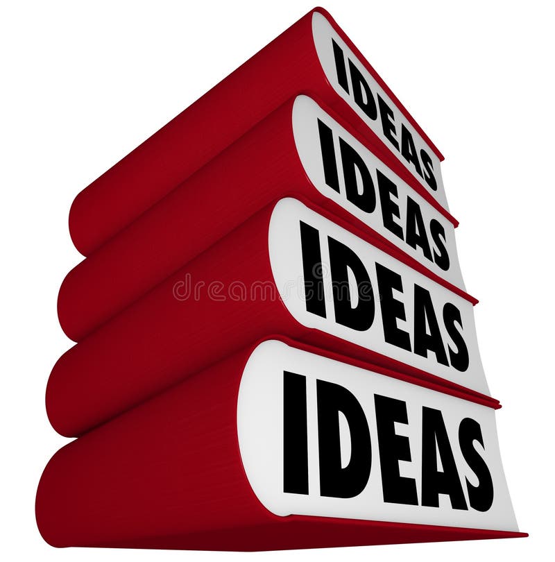 Libri impilati - l'ispirazione di idee viene da lettura royalty illustrazione gratis Libri impilati - l'ispirazione di idee viene da lettura royalty illustrazione gratis
