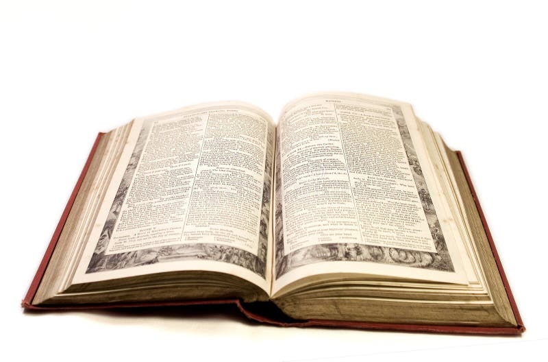 Libro antiguo abierto imagen de archivo libre de regalías