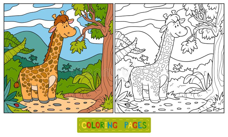Libro da colorare (giraffa)