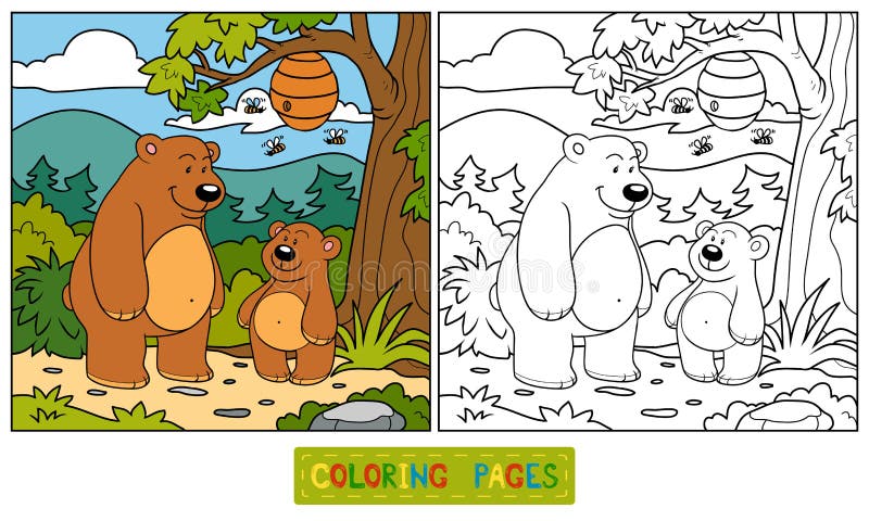 Libro da colorare (orsi)