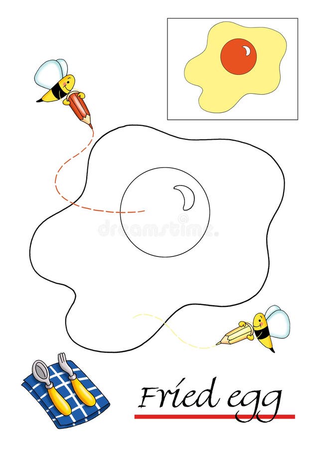 Libro di coloritura per i bambini, 1 illustrazione di stock Libro di coloritura per i bambini, 1 illustrazione di stock