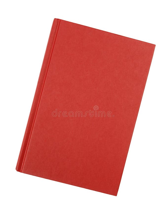Libro Rosso Della Libro Con Copertina Rigida Su Priorità Bassa Bianca Immagine Stock Immagine