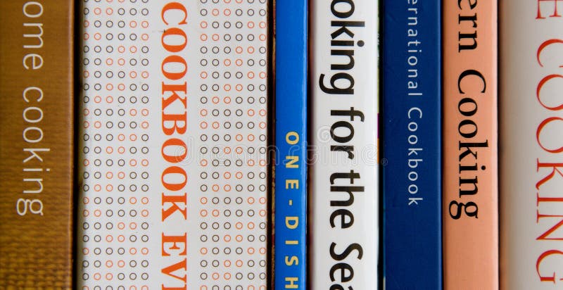 Libros de cocina fotografía de archivo libre de regalías Libros de cocina fotografía de archivo libre de regalías