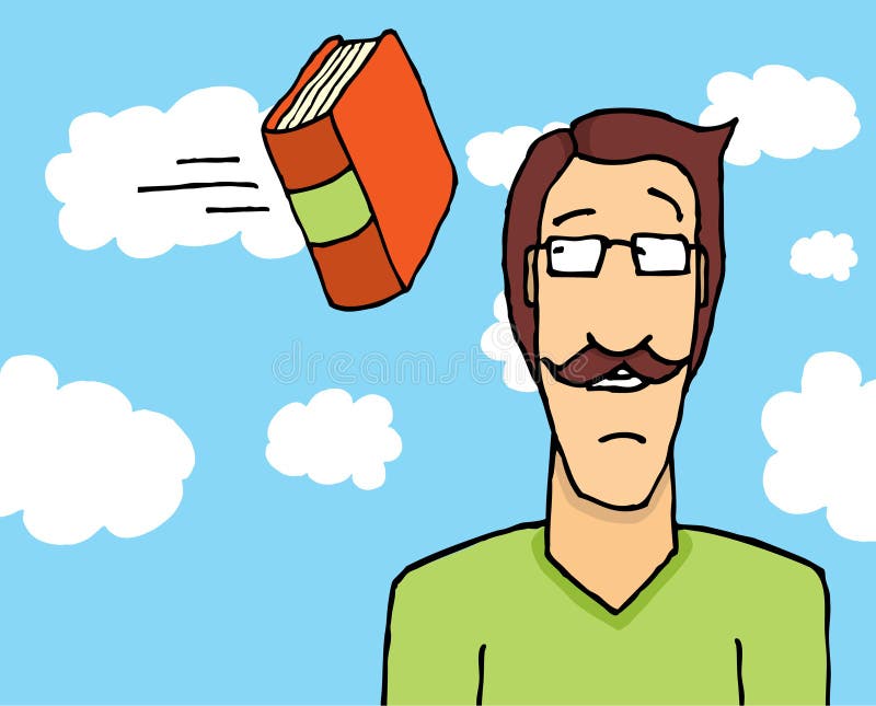 Libros que lanzan ilustración del vector. Ilustración de arrojar 30298264