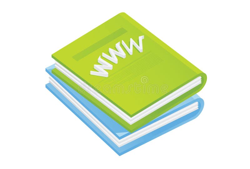 Libros verdes ilustración del vector