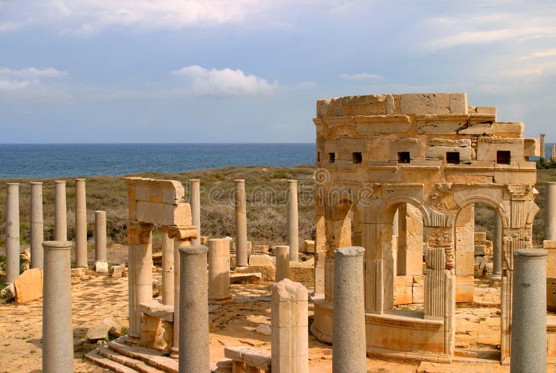 Libya Tripoli Leptis Magna Roman archaeological site - UNESCO World Heritage