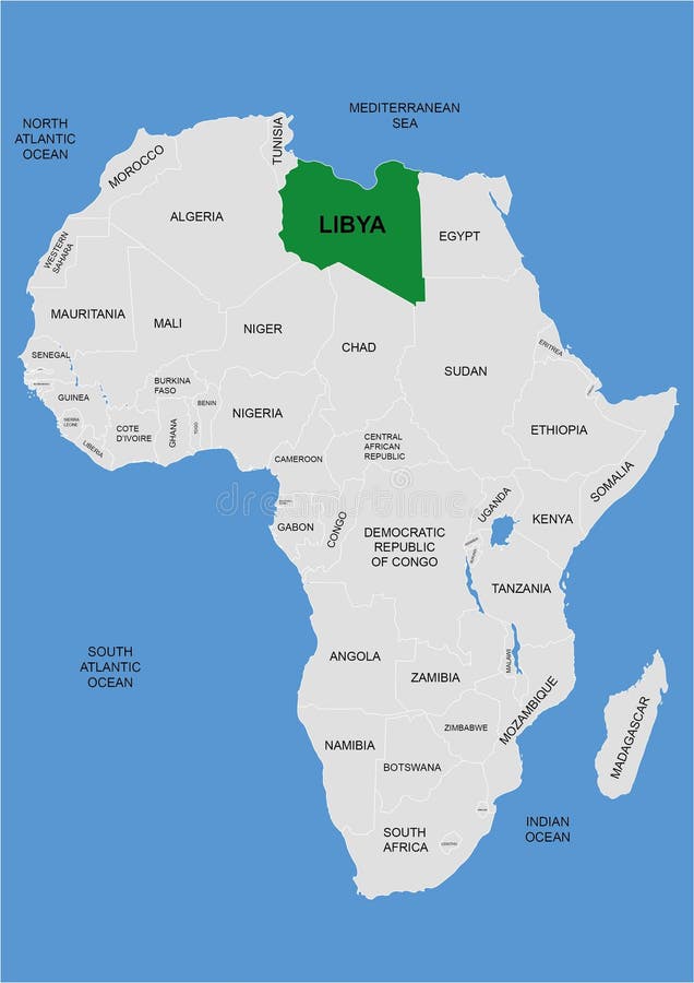 На каком материке находится ливия. Ливия на карте Африки. Ливия на контурной карте.