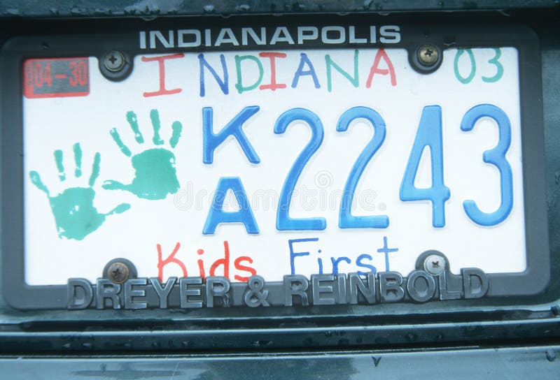 Indiana License Plate State Stock Photos Free & RoyaltyFree Stock