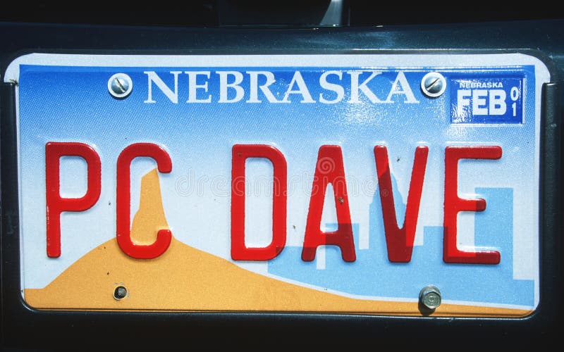 License Plate in Nebraska