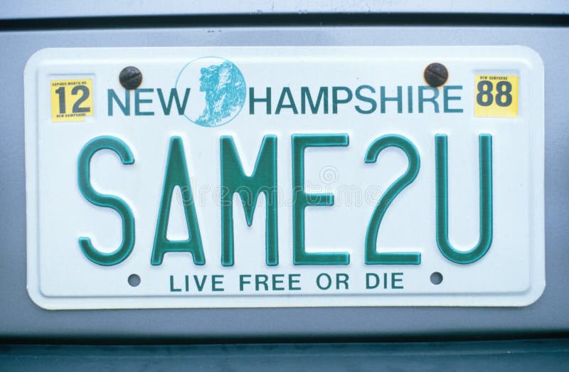 Vanity License Plate in New Hampshire