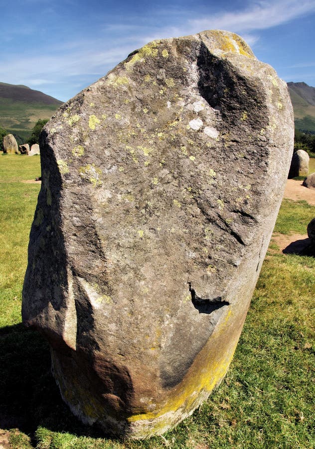 Lichen Covered Castlerigg Stone Monolith