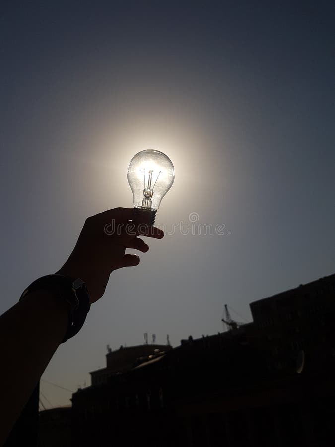 Licht omhoog de zon stock afbeelding Licht omhoog de zon stock afbeelding