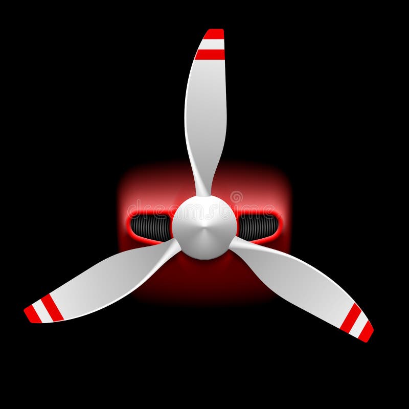 Lichte vliegtuigen met propeller stock illustratie Lichte vliegtuigen met propeller stock illustratie