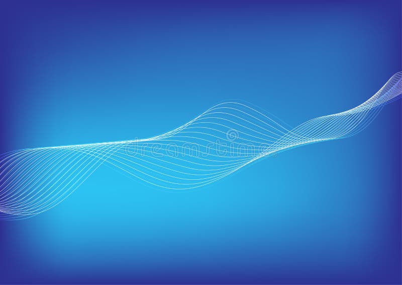 Light white blending line wave flowing on gradient blue background. Technology and Business Vector Background. Light white blending line wave flowing on gradient blue background. Technology and Business Vector Background.