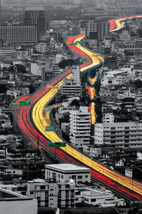 Lichtspoor stock fotografie