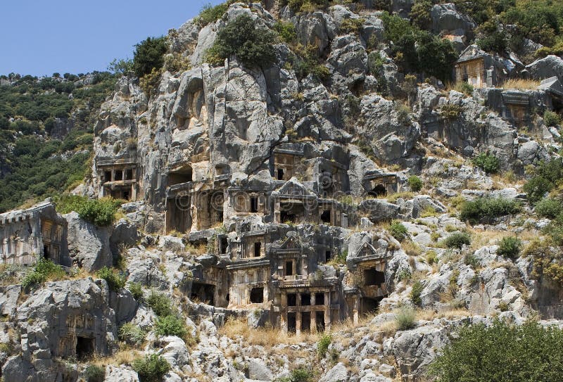 Myra is an ancient town in Lycia, where the small town of Kale (Demre) is situated today in present day Antalya Province of Turkey. Myra is an ancient town in Lycia, where the small town of Kale (Demre) is situated today in present day Antalya Province of Turkey.