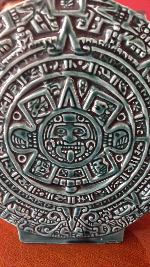 Mexican art, aztec calendar. Mexican art, aztec calendar