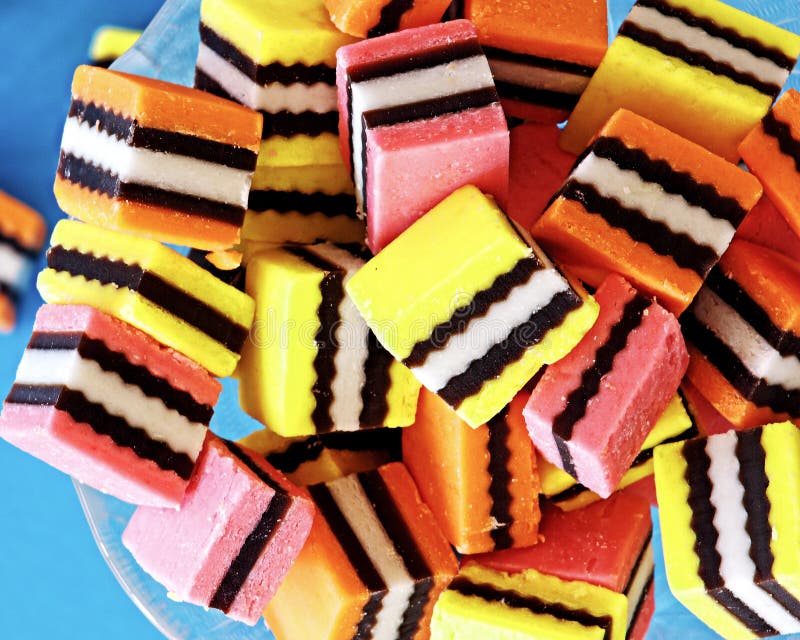 Licorice allsorts stock photo. Image of colored, stacked 9701936