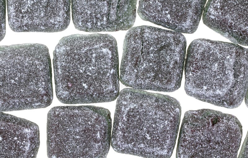 Licorice Hard Candy Squares Layer Stock Image Image of food, squares