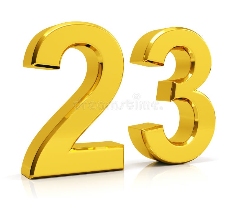 Liczba 23 ilustracja wektor Liczba 23 ilustracja wektor