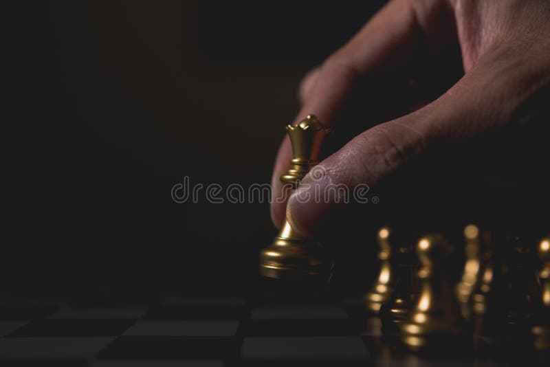 Lidera Biznesu pojęcie Szachowa gra planszowa zdjęcia royalty free