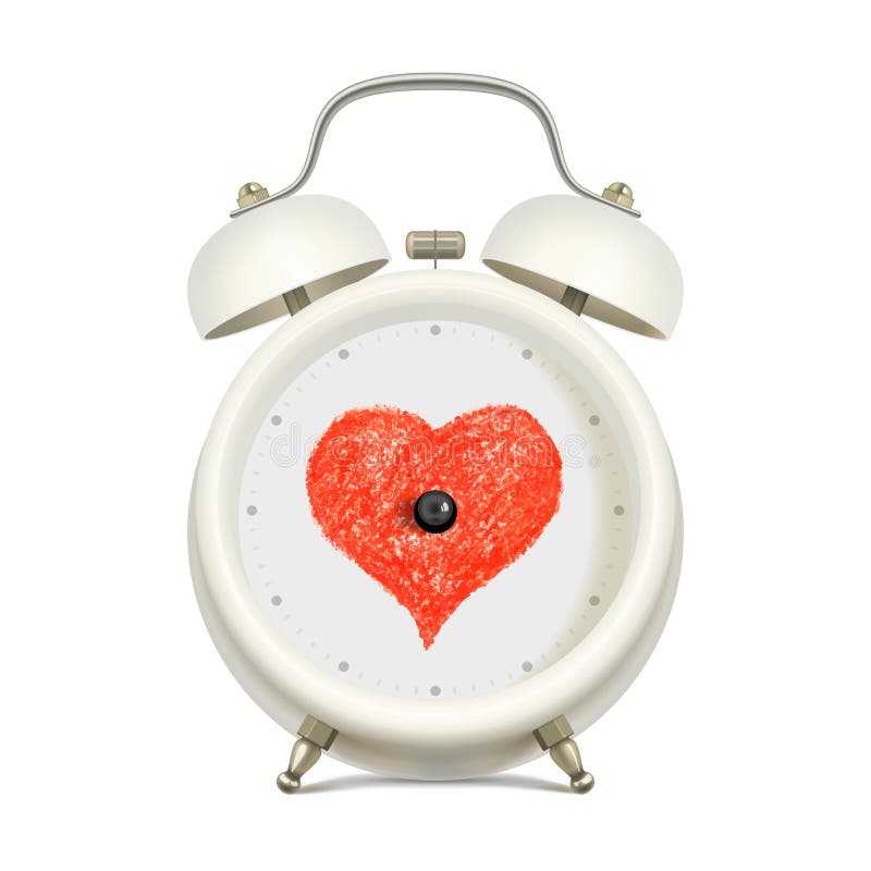 Love Time Symbol Herz Und Pfeile Der Uhr Zeit Zur Gesundheitskontrolle