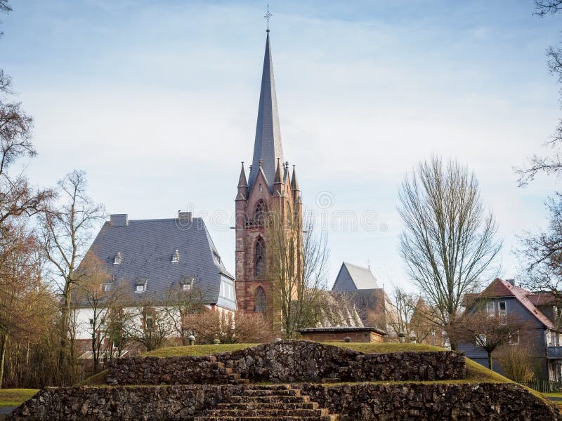 Liebfrauenkerk Fankenberg Eder Germany royalty-vrije stock afbeeldingen Liebfrauenkerk Fankenberg Eder Germany royalty-vrije stock afbeeldingen