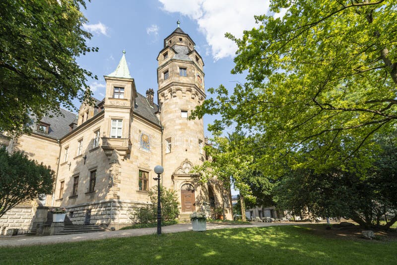 Frankfurt, Germany. July 2019.  the park of  the museum of sculpture. Frankfurt, Germany. July 2019.  the park of  the museum of sculpture