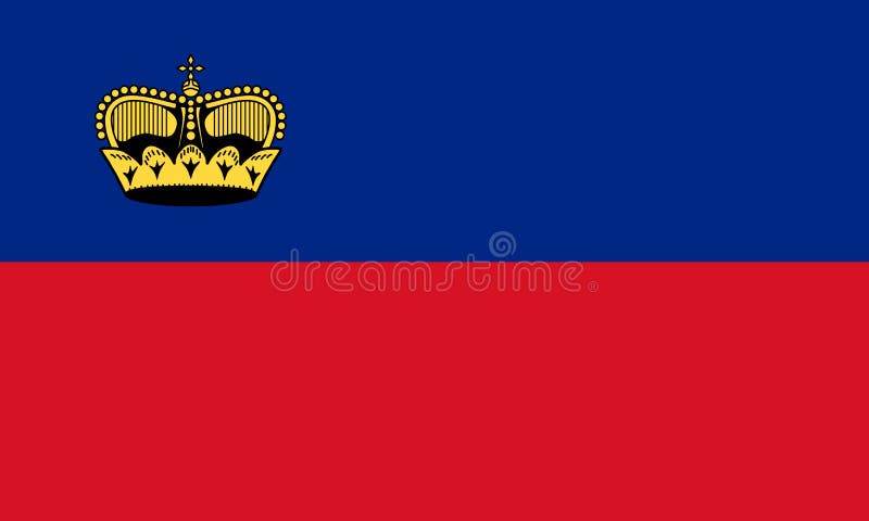 Liechtenstein flag vector illustration Liechtenstein flag vector illustration