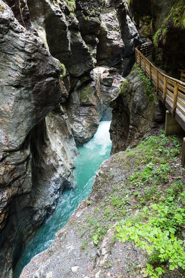 Liechtensteinklamm gorge (Austria) stock photography