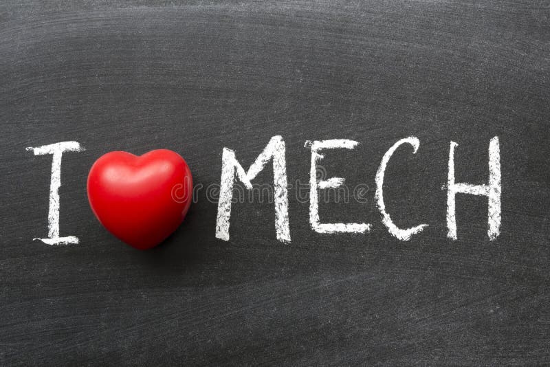 Liefde mech stock afbeelding Liefde mech stock afbeelding