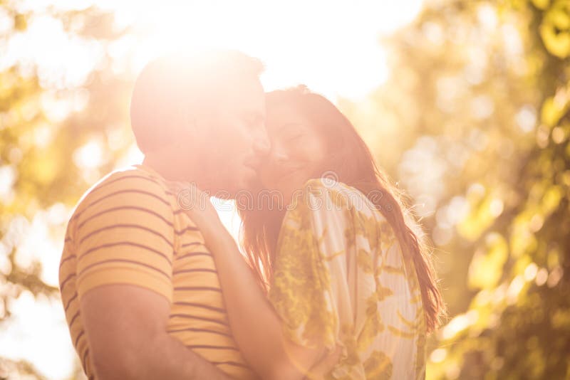 Liefdesemotie in de lente stock fotografie