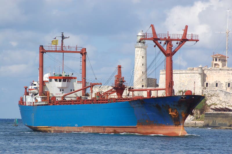 Lieferung im Havana-Hafen stockbilder Lieferung im Havana-Hafen stockbilder