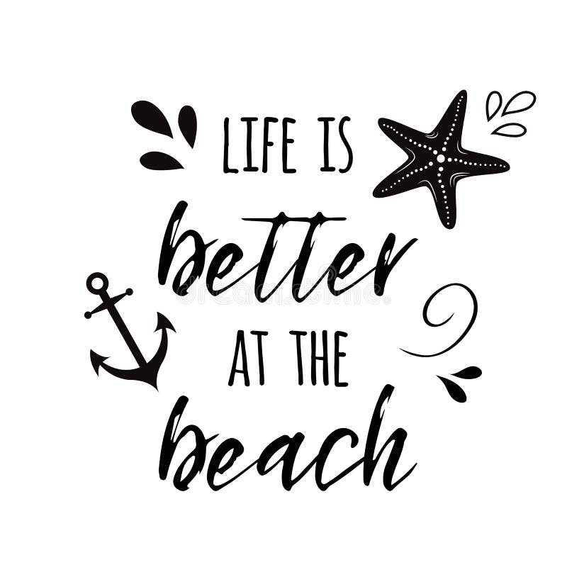 Life is Better at the Beach Inspirational Vacation and Travel Quote ...