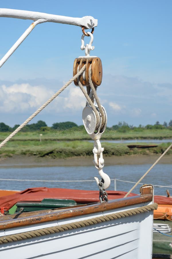 Life boat bow stock image. Image of boat, schooner, pulley 41251145