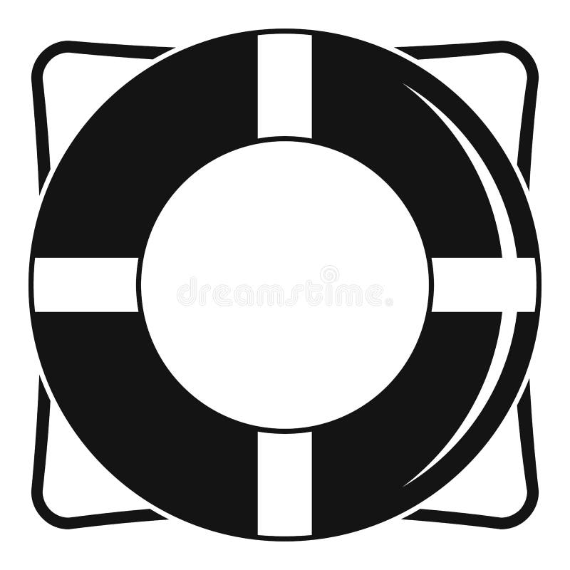 Download Life Buoy Icon, Simple Style Stock Vector - Illustration ...