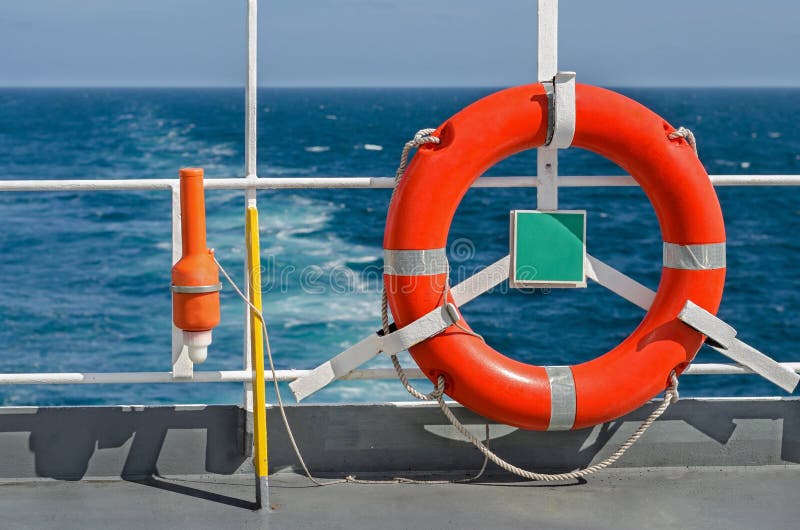 Lifebuoy ring stock image. Image of orange, ship, buoy 68064917