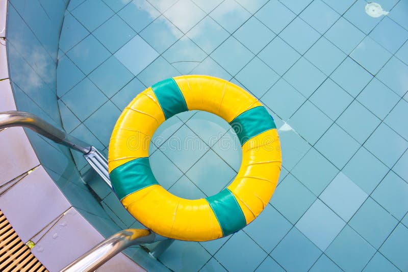Life preserver floating stock image. Image of blue, lifeguard 34411601