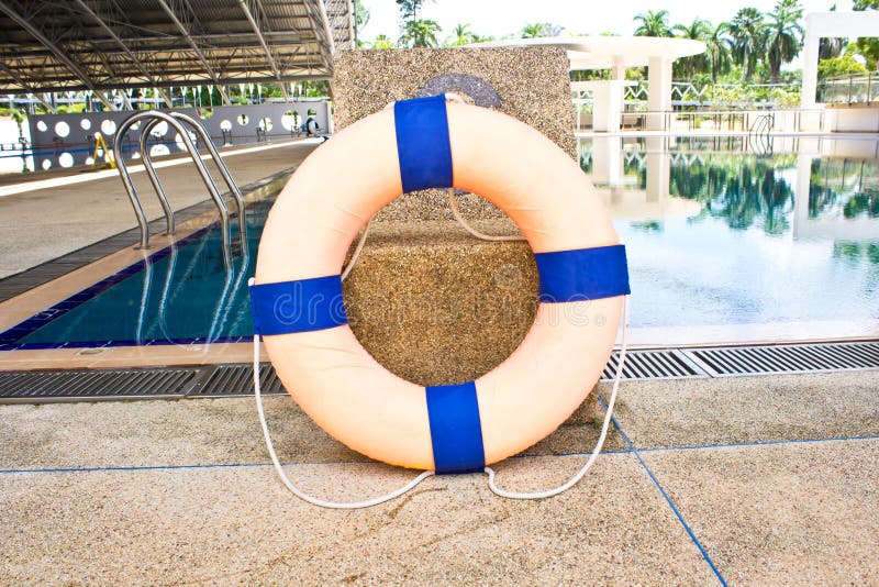 Life preserver floating stock image. Image of reflection 34741881