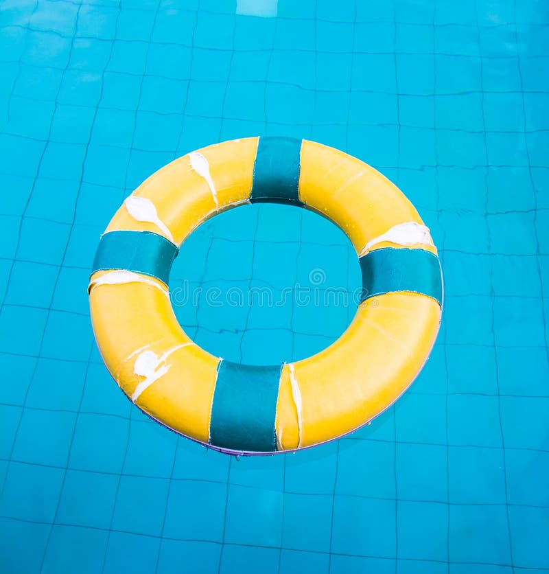 Life preserver floating stock photo. Image of circle 34561934