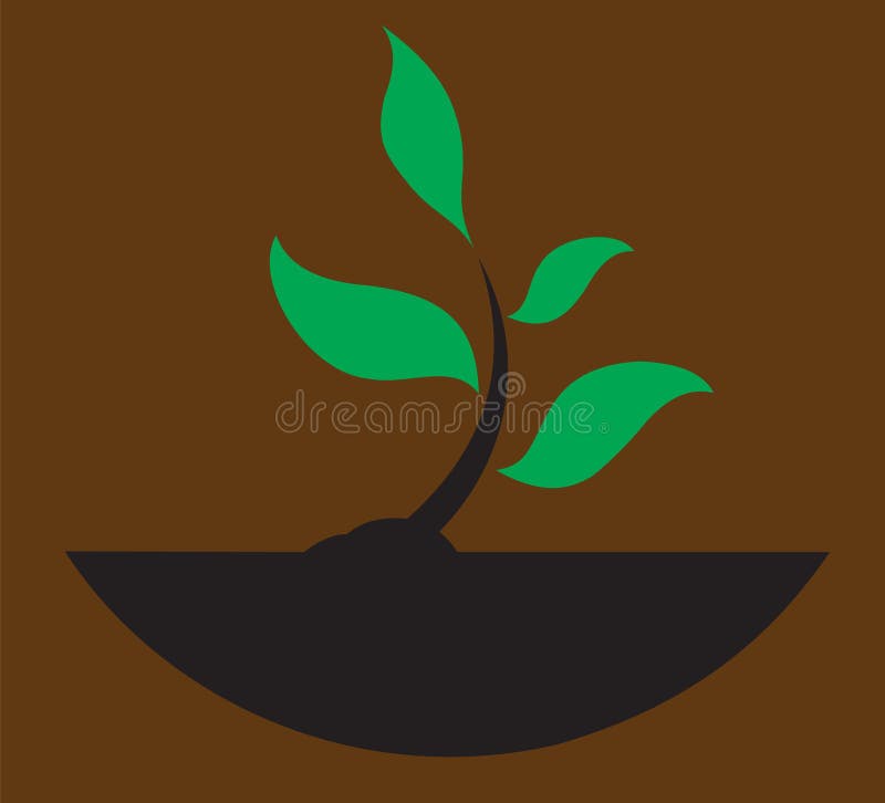 Life Protection (Vector). Vector illustration of a protected young tree. vector illustration