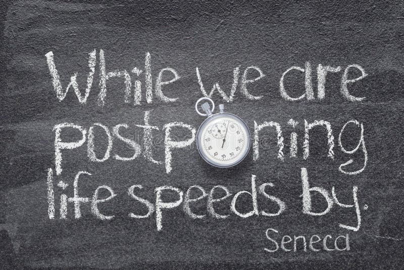 Life speeds by Seneca stock images Life speeds by Seneca stock images