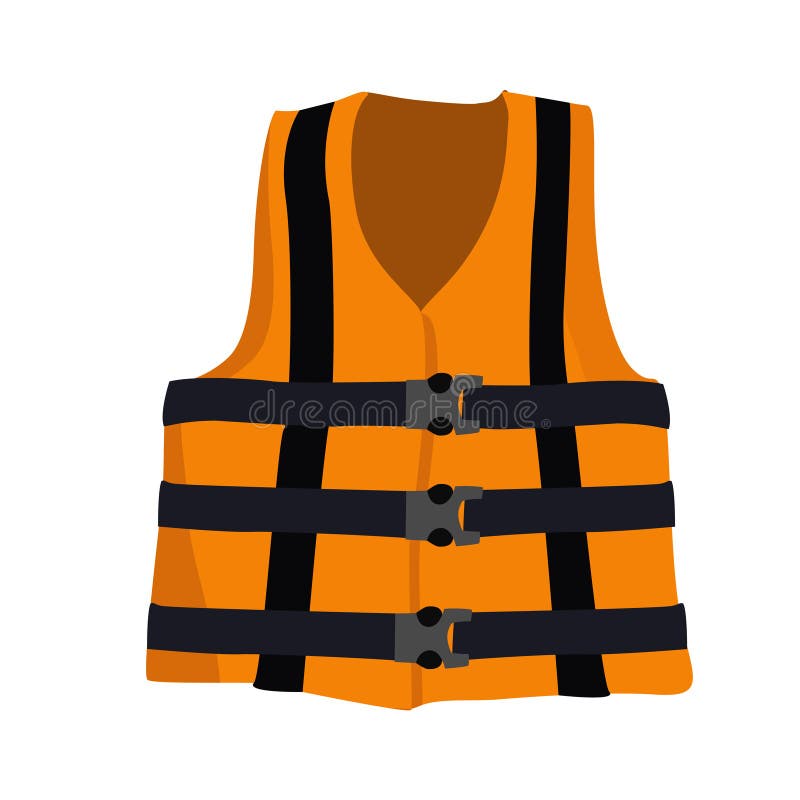 Life Vest for Boat and Water Adventures Stock Vector - Illustration of ...