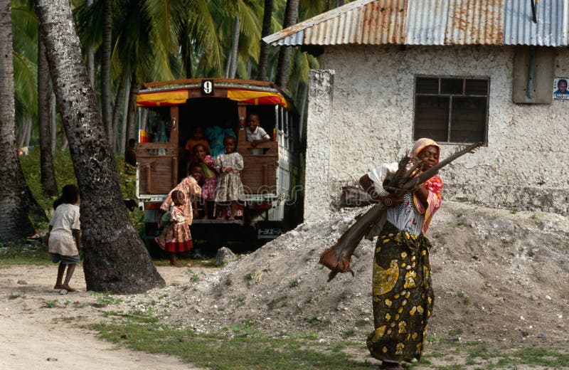 Daily life, Zanzibar royalty free stock images