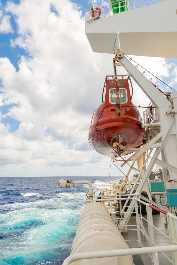 Lifeboat Deck of Oil Tanker. Stock Photo Image of sail, fuel 72787658