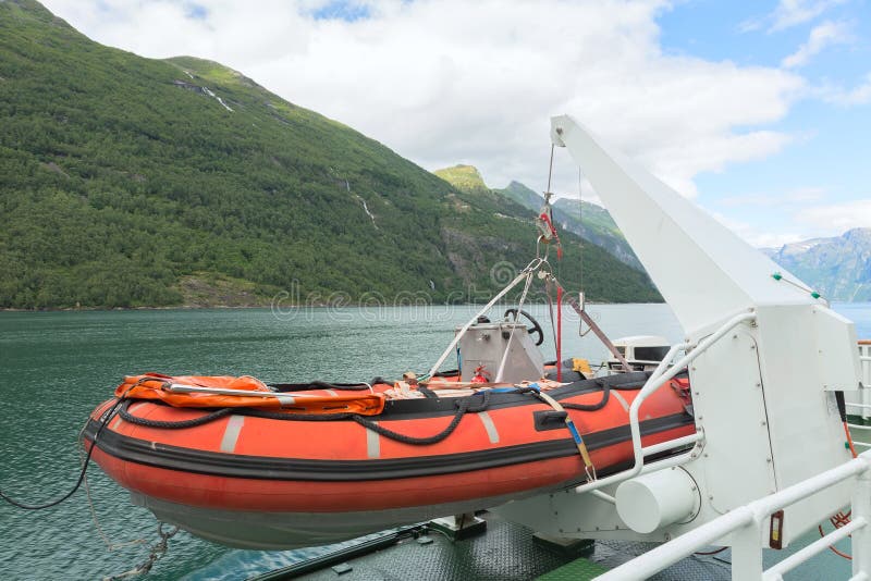 LifeBoat Hoist stock photo. Image of rescue, lift, cable 2085054