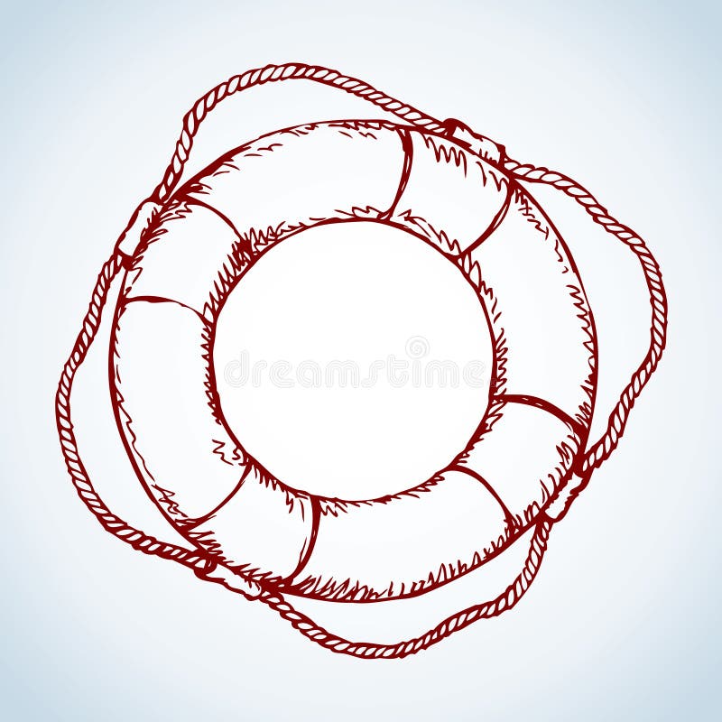 lifebuoy Vector tekening royalty-vrije illustratie lifebuoy Vector tekening royalty-vrije illustratie