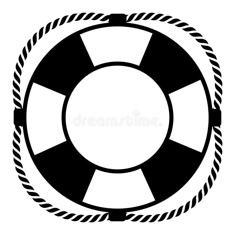 Lifebuoy on a White Background Stock Vector - Illustration of object ...