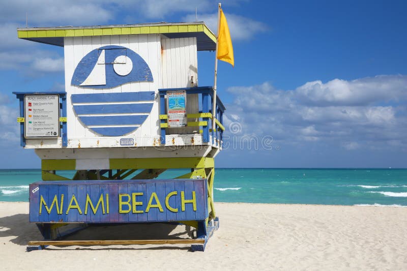 Lifeguard hut of Miami Beach