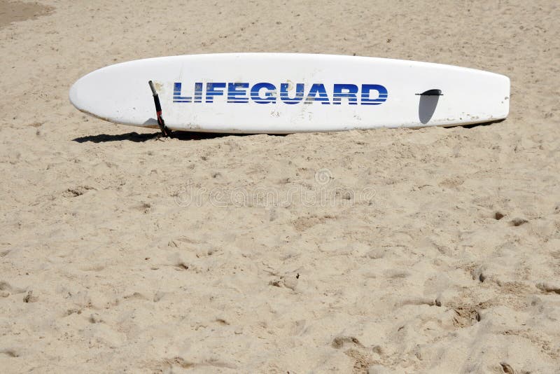 Lifeguard Rescue Surfboard royalty free stock photo